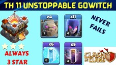 TH11 GOWITCH IS UNSTOPPABLE || ULTIMATE WAR ATTACK STRATEGY || EASIEST TH11 ATTACK || CLASH OF CLAN