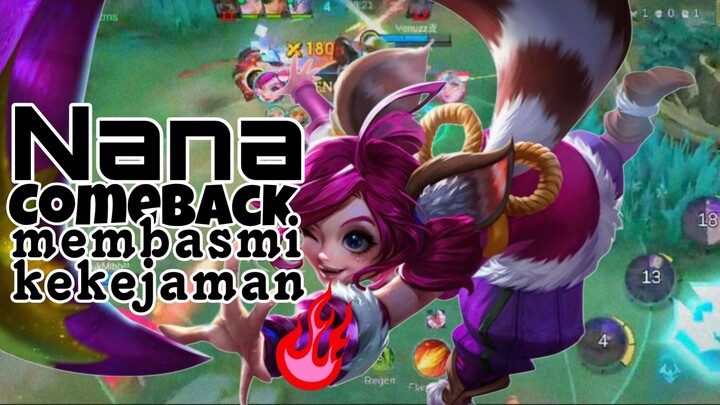 Highlight MLBB | Nana comeback menumpas kejahatan 🔥😜