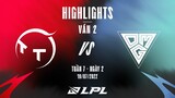 TT vs OMG | Highlights - Game 2 | Tuần 7 Ngày 2 | LPL Mùa Hè 2022