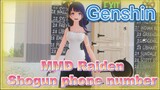 [Genshin, MMD] "phone number" Vũ Đạo Hầu Gái Raiden Shogun