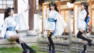 Đời sống|Mặc ki-mô-nô cosplay thành Ishtar, rồi đến lễ hội đèn lồng