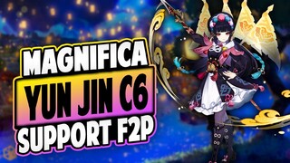 ¡FANTASTICA! YUN JIN SUPPORT F2P 🎌 Análisis, constelaciones, pasivas, etc | Genshin Impact Español