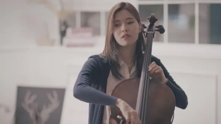"Through the Night" was covered by a woman with cello