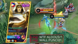 ALDOUS WALL PUNCH 😳