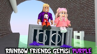 Rainbow Friends Purple Gemisi Yaptık | Roblox Build A Boat