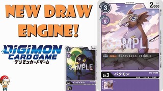 Purple Digimon Have a Draw Engine Now! (Tapirmon is Adorable!) (New Digimon TCG - Ultimate Power)