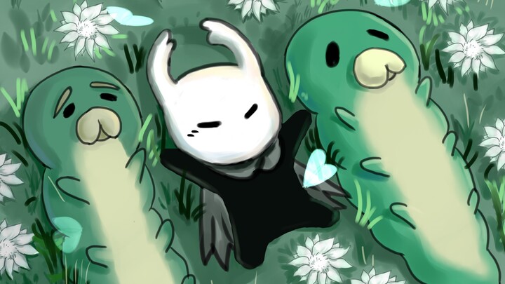 [Hollow Knight/Handwritten] Grandpa Bug's flowers all over the mountains