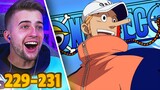 ENTERING WATER 7 & ROBIN CP9 MYSTERY?!?! One Piece Episode 229, 230 & 231 REACTION + REVIEW