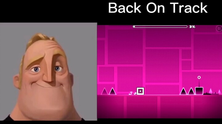 Mr Incredible becoming uncanny Geometry Dash Edition