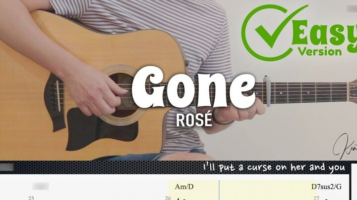 [Simple Version] Blackpink member Rosé's ballad song "Gone", with guitar accompaniment, is absolutel