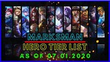 Mobile Legends Tier List July 2020 | Meta Marksman Mobile Legends Season 17