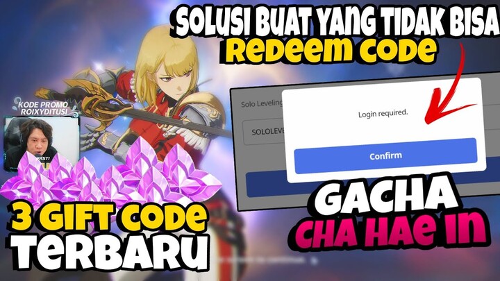 3 Gift Code Baru Lagi Donk - Solusi Harus Login Saat Redeem Code, Gacha Solo Leveling Arise Ditusi