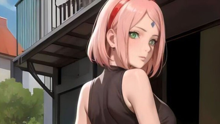 MOMEN SAKURA TERSIPU MALU MELIHAT SASORI