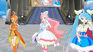 【MMDプリキュア】キュアスカイ＆キュアプリズム＆キュアウィングでwave