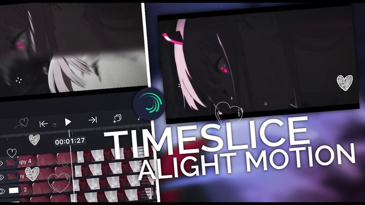 How To Make Timeslice Transition Like AE In Alight Motion - AMV Tutorial
