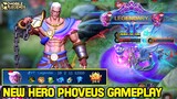New Hero Phoveus Gameplay , Best Build And Skill Combo - Mobile Legends Bang Bang