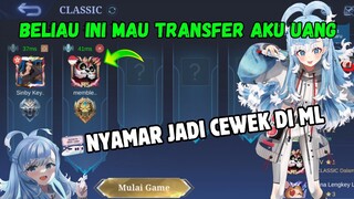 PRANK JADI CEWEK DI MOBILE LEGENDS - NYAMAR JADI CEWEK DI ML