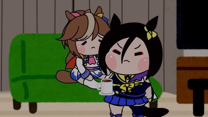[ Uma Musume: Pretty Derby たぬき] An air tank to prepare drinks for Debao who can't sleep
