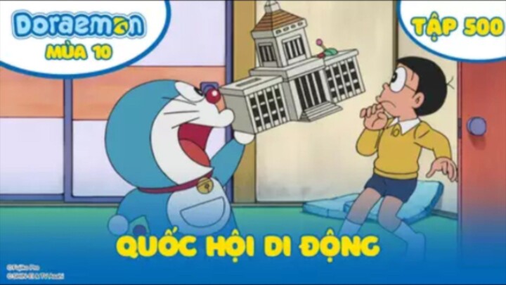 Doraemon S10 - Tập 500 : Quốc hội di động | Cái nón bắp rang