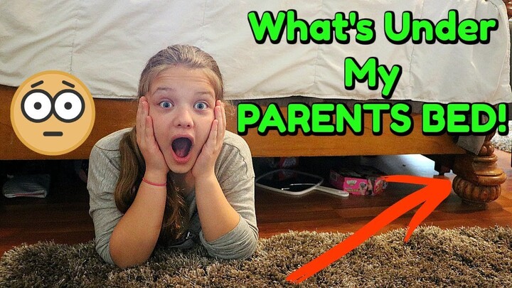 What's Under My PARENTS BED?! What's Under The Bed Challenge