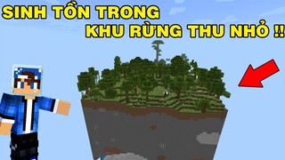 Mình Đã Thử Thách Sinh Tồn | Trong Rừng Nguyên Sinh Thu Nhỏ | TRONG MINECRAFT PE..!!