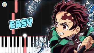 [full] Demon Slayer Ep 19 ED - "Kamado Tanjiro no Uta" - EASY Piano Tutorial & Sheet Music