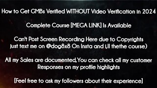 How to Get GMBs Verified WITHOUT Video Verification in 2024