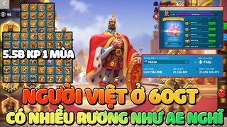 Boss Việt Ở 60GT  Không Thua Gì Boss Quốc Tế Nhé Ae - Hơn 40 Món Talent Cực KHỦNG Rise of Kingdoms