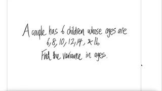 A couple has 6 children whose ages are 6,8,10,12,14,16. Find the variance in ages.