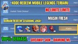 UPDATE HARI INI! KODE REDEEM ML TERBARU KODE REDEEM MOBILE LEGENDS HARI INI REDEEMCODE ML APRIL 2024