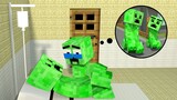 Monster School: Poor Family Creeper ♥️ Sad Story but Happy Ending | Minecraft Animation