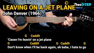 Leaving On A Jet Plane - John Denver (1966) Easy Guitar Chords Tutorial with Lyrics