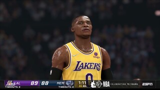 NBA2K22 FULL GAME HIGHLIGHTS LAKERS VS GRIZZLIES I NBA Regular Season  I December 29, 2021 I NBA2k22