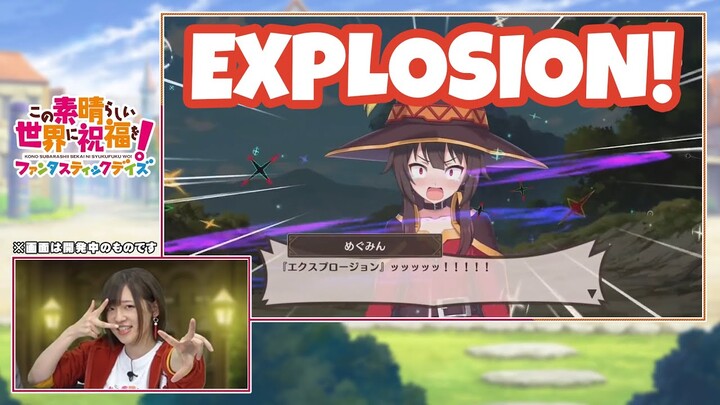 Takahashi Rie Casts Explosion in New KonoSuba Mobile Game: KonoSuba Fantastic Days