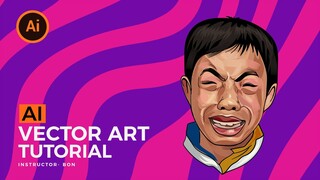 Hướng dẫn vẽ  hình minh họa illustrator (vector Art Tutorial) Cháu không đốt cháu chỉ xem | BonART