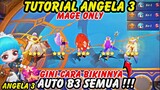 TUTORIAL SULAP ANGELA SKILL 3 PAKAI MAGE ONLY - AUTO SEMUA HERO MAGE B3 - COMBO MAGIC CHESS TERKUAT