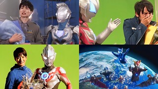 Các Ultraman đều đang rời khỏi trái đất và nói lời tạm biệt với cơ thể con người của họ.