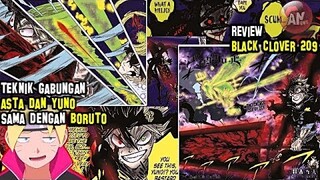 Teknik Gabungan ASTA & YUNO sama dg BORUTO | Review Black Clover 209