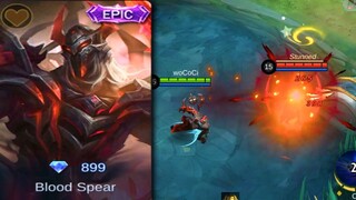 NEW SKIN MOSKOV BLOOD SPEAR MOBILE LEGENDS 🟢 MLBB