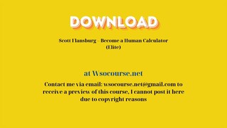 [GET] Scott Flansburg – Become a Human Calculator (Elite)