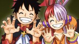 Luffy and Uta's sweet moment
