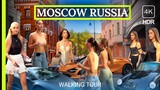 🔥 Breathtaking 🇷🇺 Russian Beauties and Cars 🚗 Unforgettable Walk through Moscow 4K HDR
