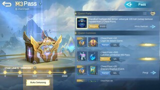 SKIN GRATIS DARI M3 CHEST MOBILE LEGENDS