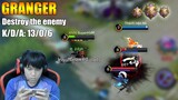 Destroy the enemy with Granger | Mythic rank gameplay [K2 Zoro]