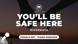 You'll Be Safe Here - Rivermaya (Female Key - Piano Karaoke)