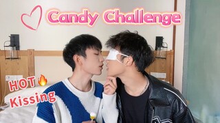 Candy KISS Challenge！🔥SO HOT🔥 两个男孩子的高甜糖果挑战！