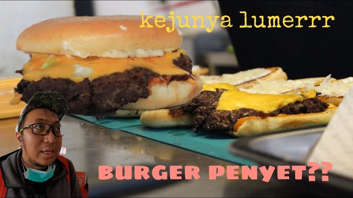 Review Luberger - Burger "Penyet" di Harapan Indah Bekasi