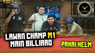 BILLIARD LAWAN JUARA DUNIA !! JAGO COK DONKEY INI !! YANG KALAH MAIN PAKE HELM WKWKWK !!!