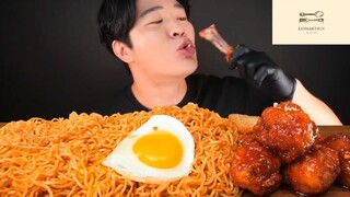 Mukbang mì ý siêu to khổng lồ phần 1 #anngon