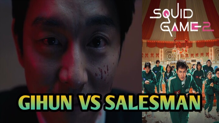 GIHUN ADU MEKANIK DENGAN SALESMAN | SQUID GAME